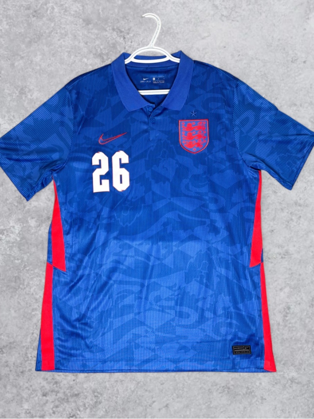 Nike England Jude Bellingham #26 Blue Away Soccer Jersey Men’s Size Large